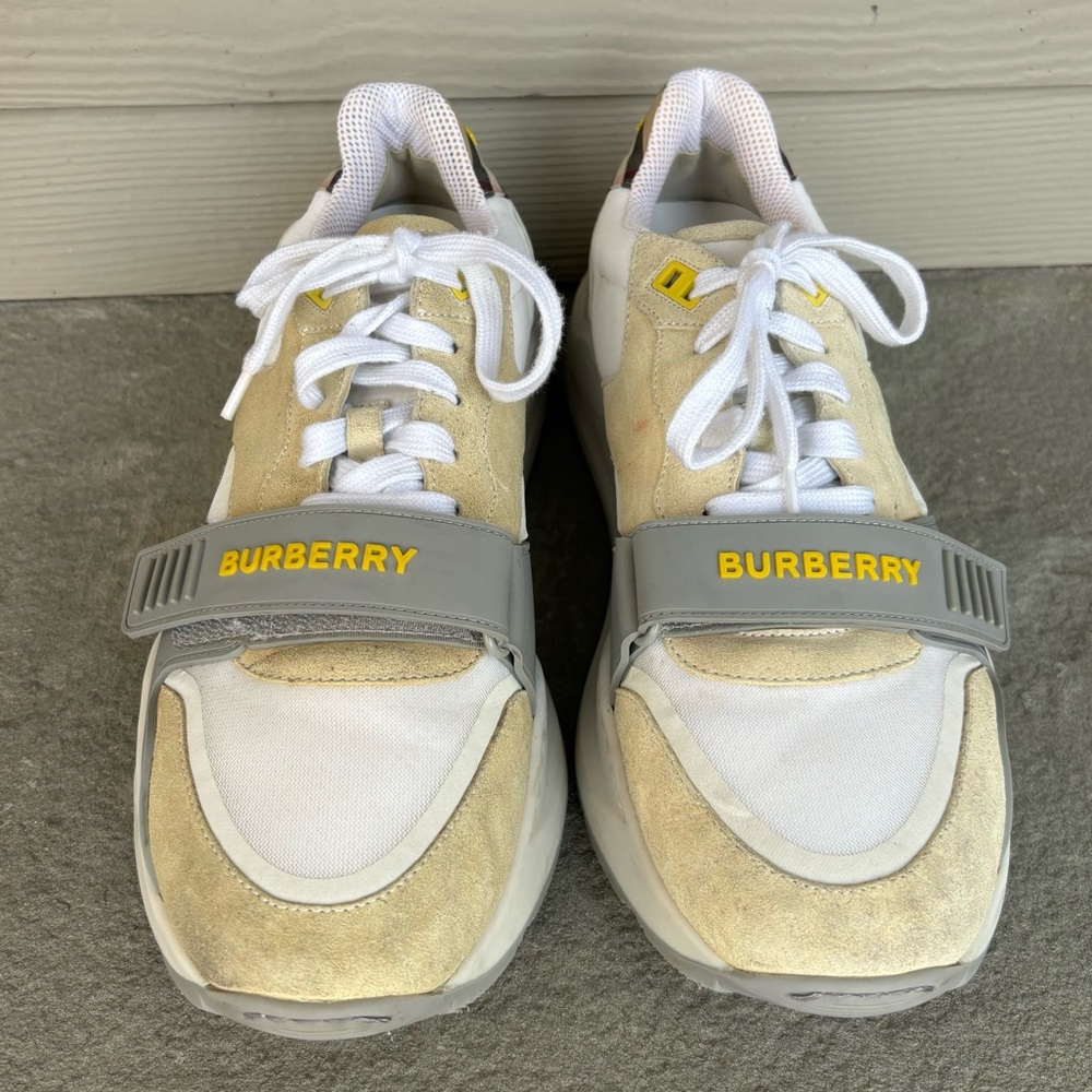 Burberry Regis Mixed Media Runway Sneakers🔥🔥🔥 - Picture 3 of 8